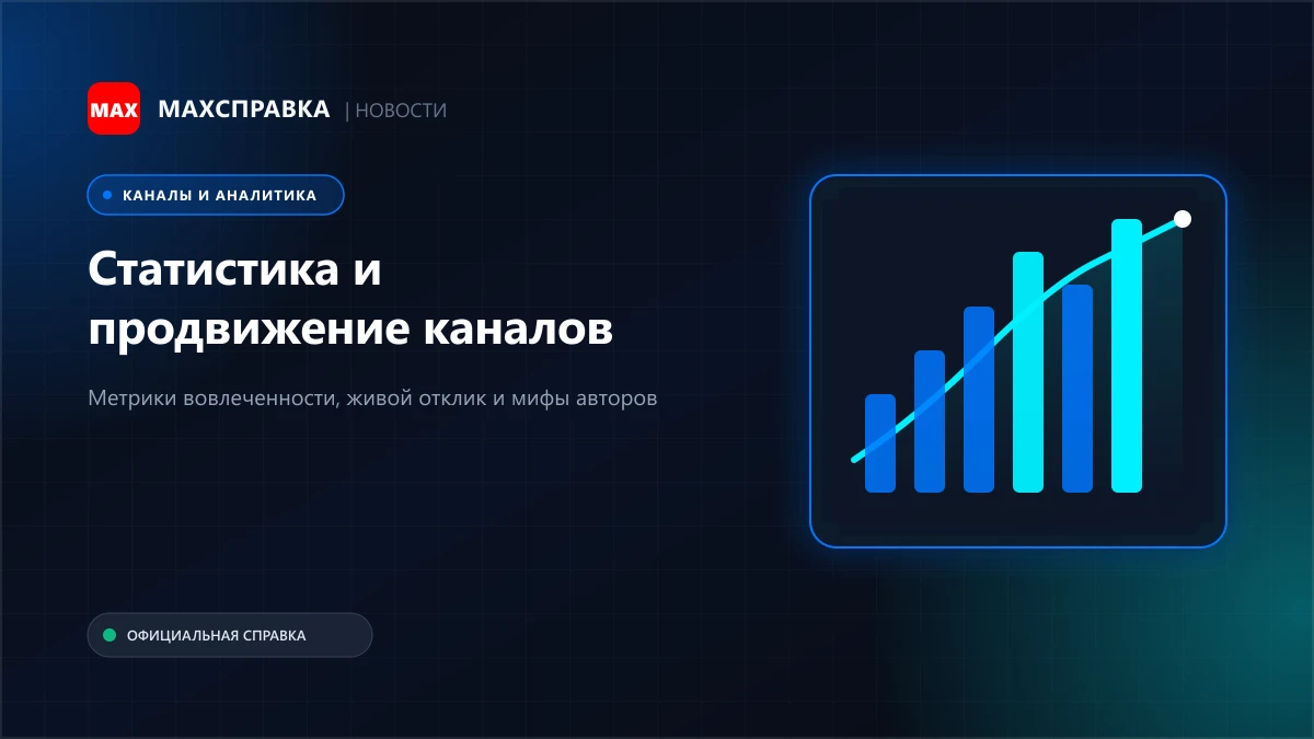 Статистика каналов МАКС: метрики и продвижение